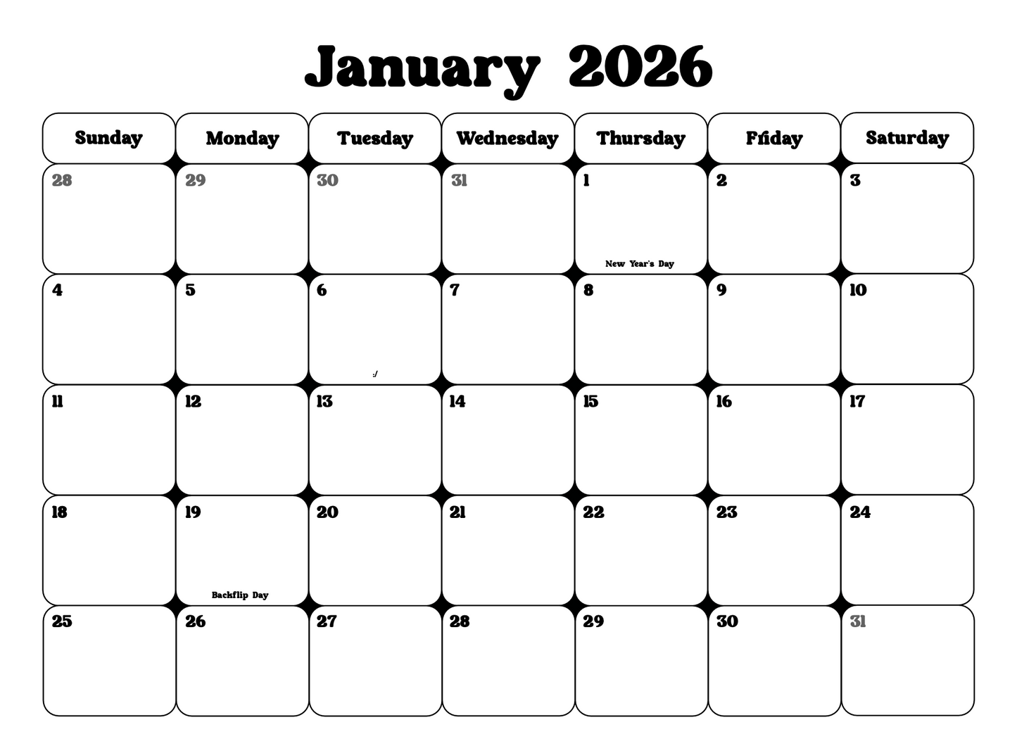 Good Boi Calendar 2025-2026 (HAND SIGNED)